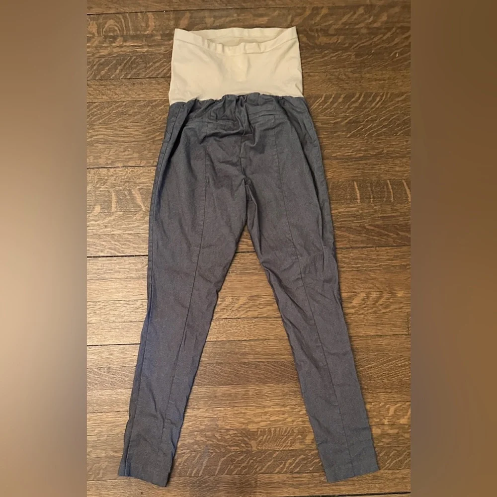 Maternity Motherhood PantsStretchy Skinny Gray Size Maternity Small - Picture 6 of 12